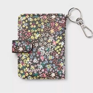 Colorful Floral Keychain Wallet